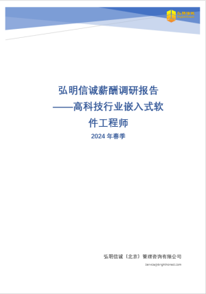 2024年嵌入式软件工程师薪酬报告