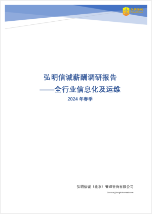 2024年信息化规划及运维岗位薪酬报告（全行业）