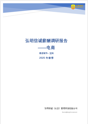 2025年沈阳电商行业薪酬报告